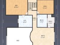 4室2廳2陽臺 萬和花園戶型圖