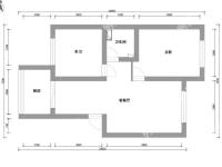 2室2廳1陽臺 白龍苑戶型圖