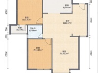 2室2廳2陽臺 金江小區(qū)云苑戶型圖