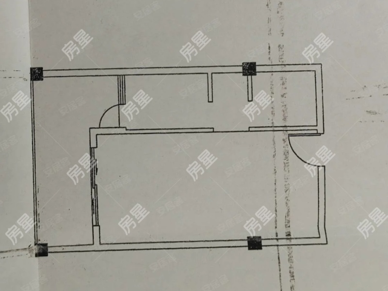 1室1廳1陽(yáng)臺(tái) 葵花公社戶型圖