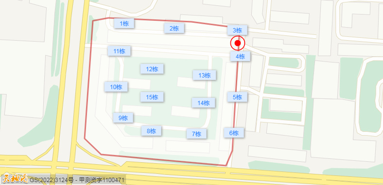 3室2廳1陽臺 晴朗云安小區(qū)平面圖