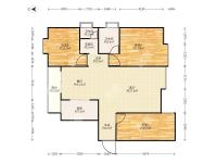 3室2廳2陽臺(tái) 和諧世紀(jì)戶型圖