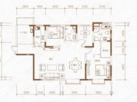 3室2廳2陽臺 新亞洲星云園戶型圖