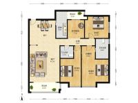 4室2廳2陽臺 金坤尚城祥和里戶型圖