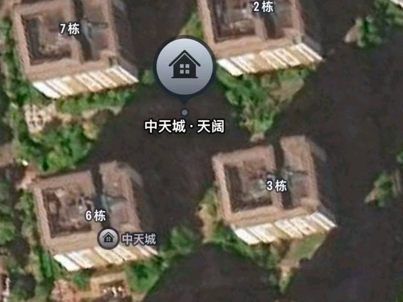 3室2廳1陽臺(tái) 中天城天闊小區(qū)平面圖