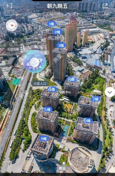 2室1廳1陽臺 朝九晚五小區(qū)平面圖