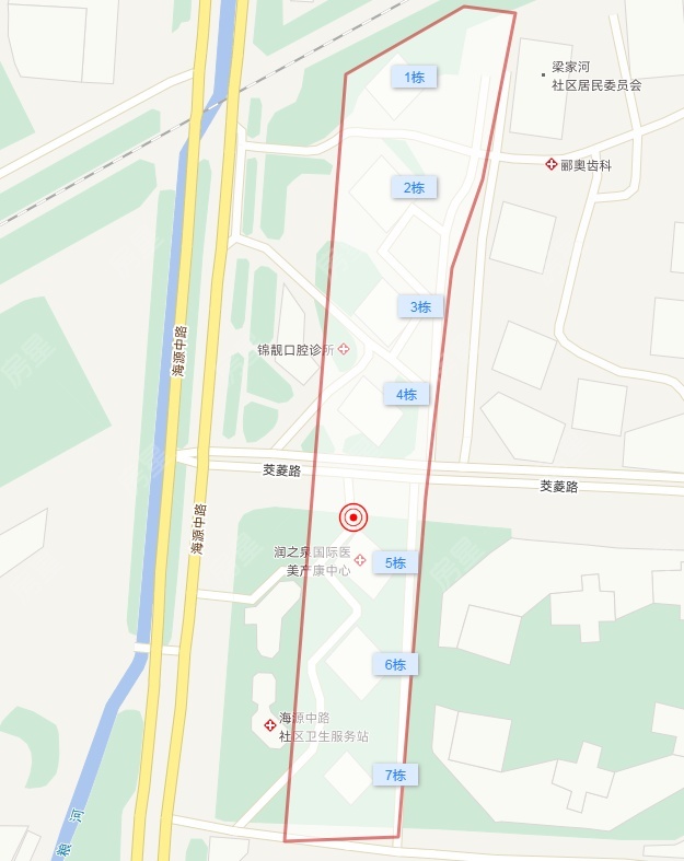 1室1廳1陽臺 經(jīng)典雙城一期小區(qū)平面圖