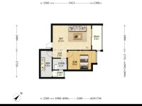 1室1廳1陽臺 經(jīng)典雙城一期戶型圖