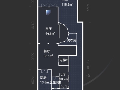 5室2廳4陽臺 公園1903圣維望別墅戶型圖
