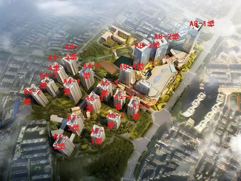 3室2廳2陽臺(tái) 海倫堡中央廣場(chǎng)小區(qū)平面圖