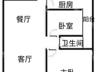 2室2廳1陽臺 金呈北泰花園戶型圖
