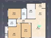 3室2廳1陽臺 春城慧谷B區(qū)戶型圖