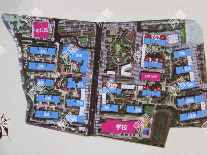 5室2廳2陽臺 實力玖如堂一期小區(qū)平面圖