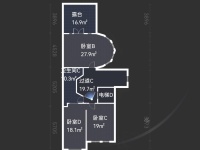5室2廳4陽臺 公園1903圣維望別墅戶型圖
