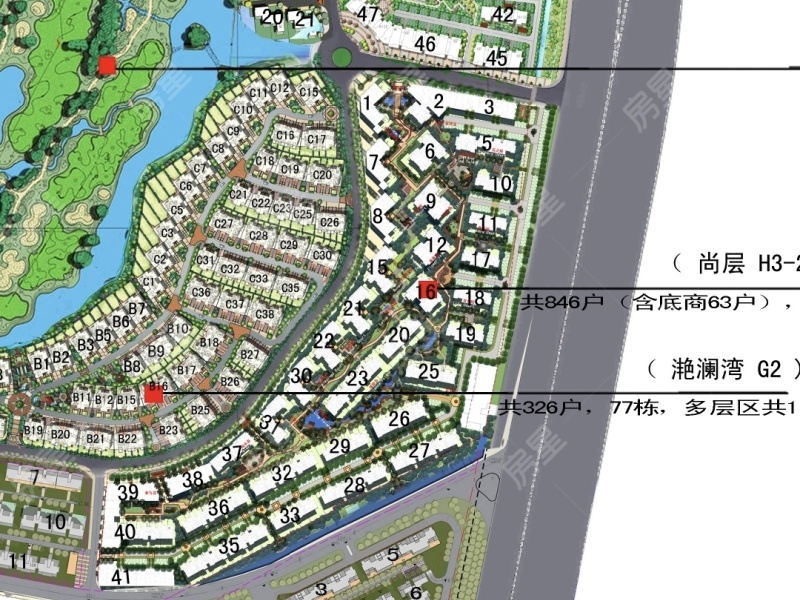 3室2廳1陽臺 滇池衛(wèi)城尚層小區(qū)平面圖