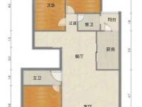 3室2廳1陽臺 晴朗云安戶型圖