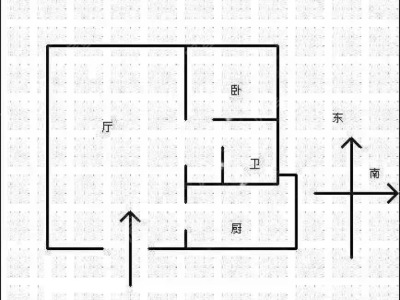 1室2廳1陽(yáng)臺(tái) 盛高大城一期