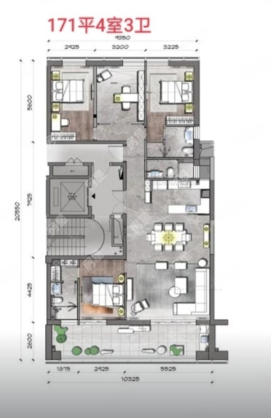 4室2廳 山海灣8號(hào)