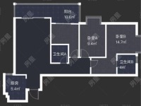 3室2廳1陽臺(tái) 新迎新城戶型圖