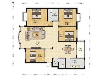 4室2廳2陽臺 金廬園