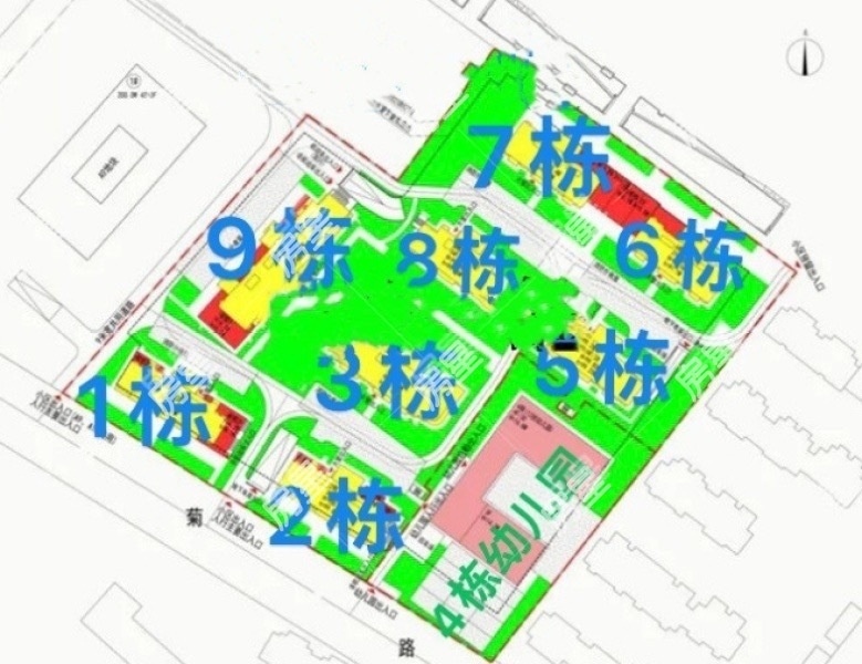 2室2廳 京江欣翠A10地塊回遷房小區(qū)平面圖