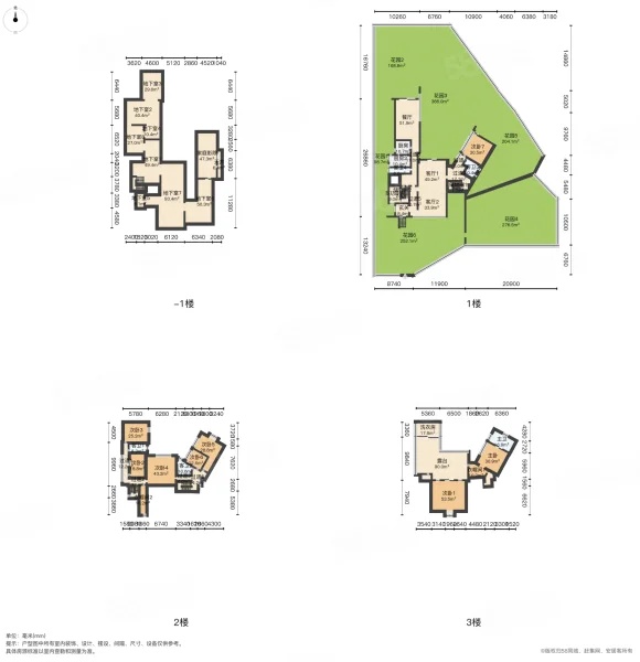 6室2廳5陽(yáng)臺(tái) 滇池高爾夫別墅別墅戶型圖