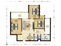 3室2廳1陽臺 萬科公園里一期戶型圖