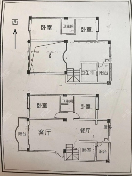 5室2廳2陽臺 云大小區(qū)戶型圖