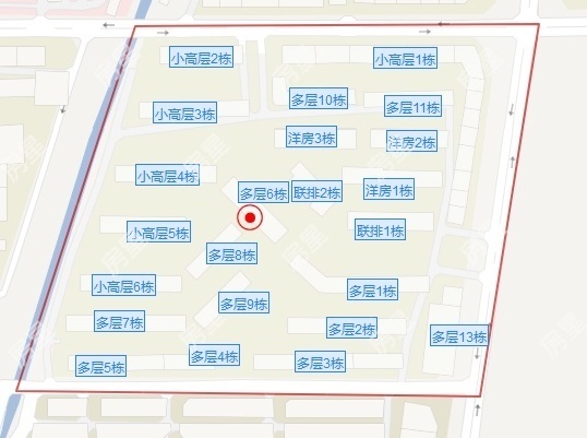 4室2廳3陽臺(tái) 時(shí)代風(fēng)華二期小區(qū)平面圖