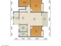 4室2廳2陽臺(tái) 經(jīng)典雙城一期戶型圖