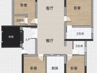 4室2廳2陽臺(tái) 華夏四季二期戶型圖