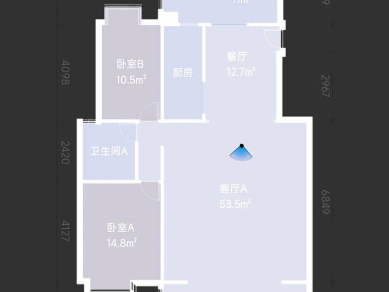 5室3廳1陽臺(tái) 鑫逸苑戶型圖