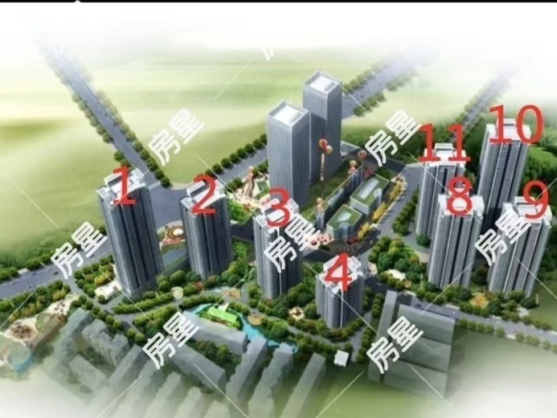 2室2廳1陽臺(tái) 金馬悅城小區(qū)平面圖