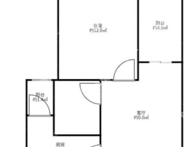 1室1廳1陽臺 錦泰花園