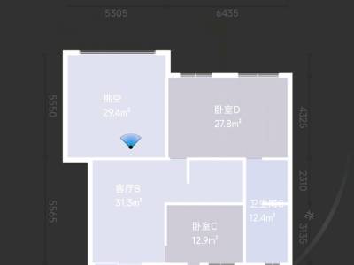 4室3廳4陽臺 西南海F地塊別墅戶型圖