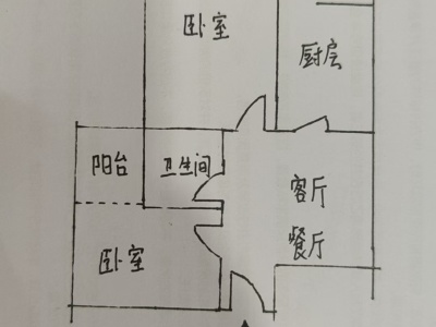 2室1廳1陽臺(tái) 禧瑞都