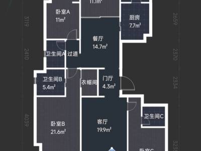 4室2廳2陽臺 華潤悅府一期