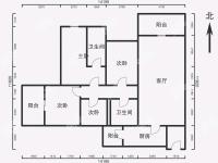 4室2廳3陽(yáng)臺(tái) 俊發(fā)盛唐城星河郡（一期）戶(hù)型圖