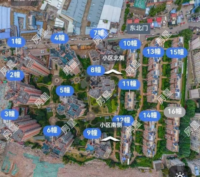 3室2廳2陽臺 滇池泊屋小區(qū)平面圖