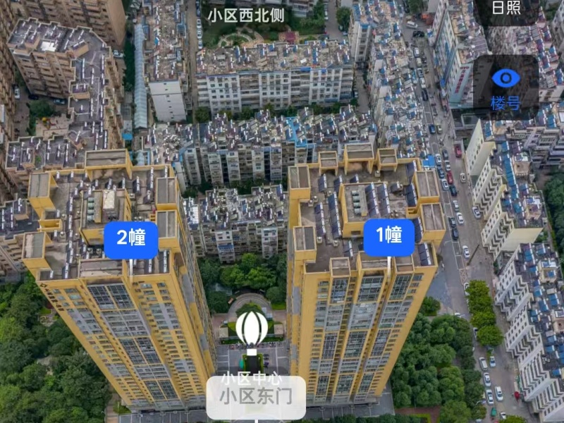 1室1廳1陽臺 同德昆明廣場上北區(qū)小區(qū)平面圖