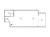 1室1廳1陽臺 同德昆明廣場上北區(qū)戶型圖