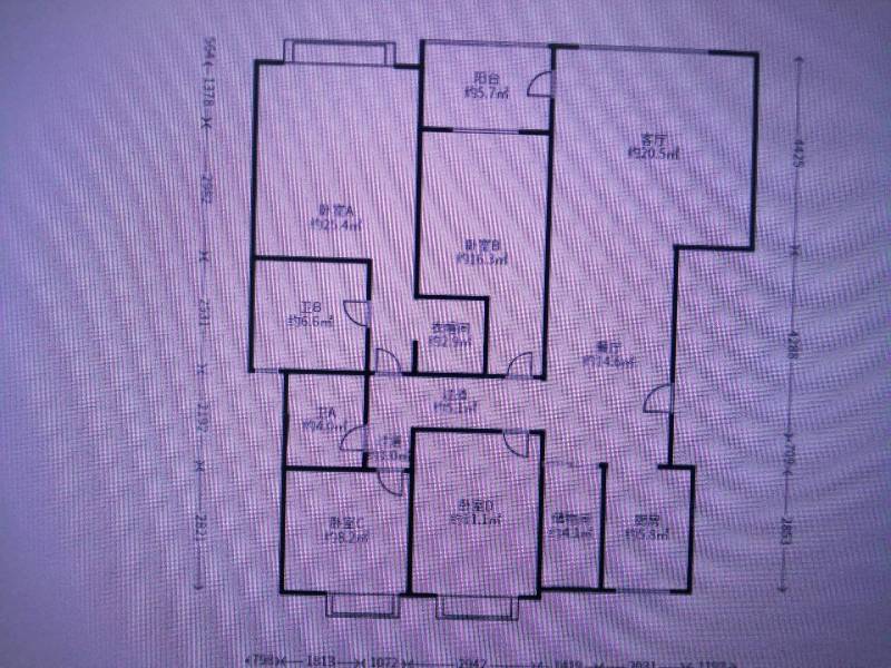4室2廳2陽臺(tái) 新亞洲星云園戶型圖