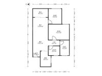 3室2廳2陽(yáng)臺(tái) 俊發(fā)龍泉俊園A2地塊戶型圖