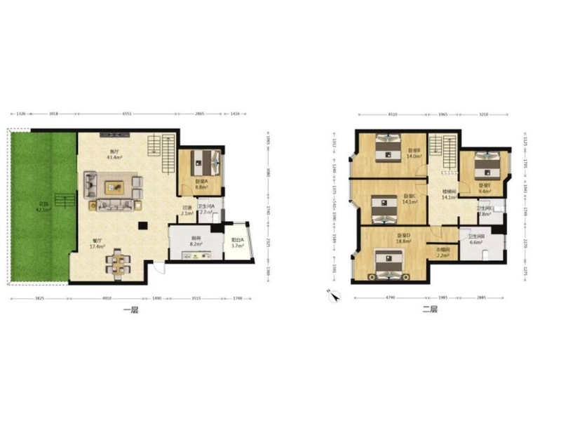 11室1廳1陽臺(tái) 華龍人家戶型圖