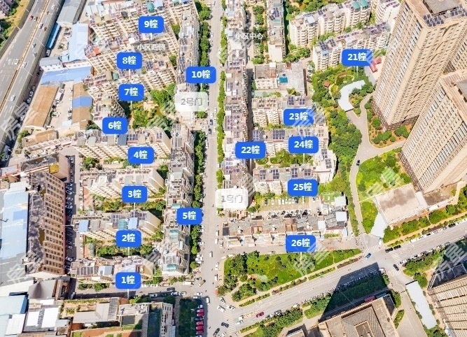 3室2廳2陽臺 云錫花園一期小區(qū)平面圖