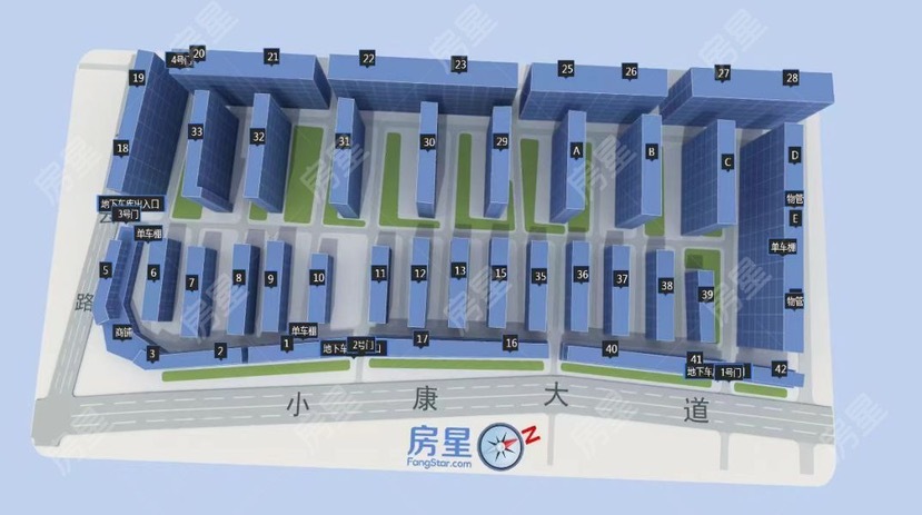 11室1廳1陽臺(tái) 華龍人家小區(qū)平面圖