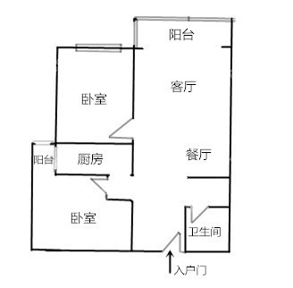 2室2廳1陽臺 巨和齊泰城