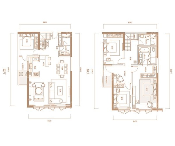 4室2廳2陽臺 俊發(fā)逸天峰戶型圖