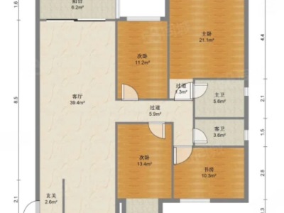 4室2廳 中海云著