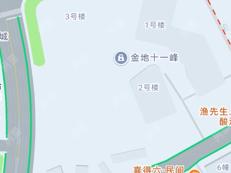 4室2廳2陽臺 金地十一峯小區(qū)平面圖